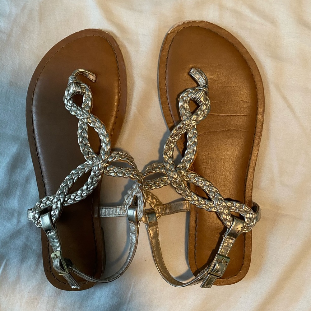 Gold sandals